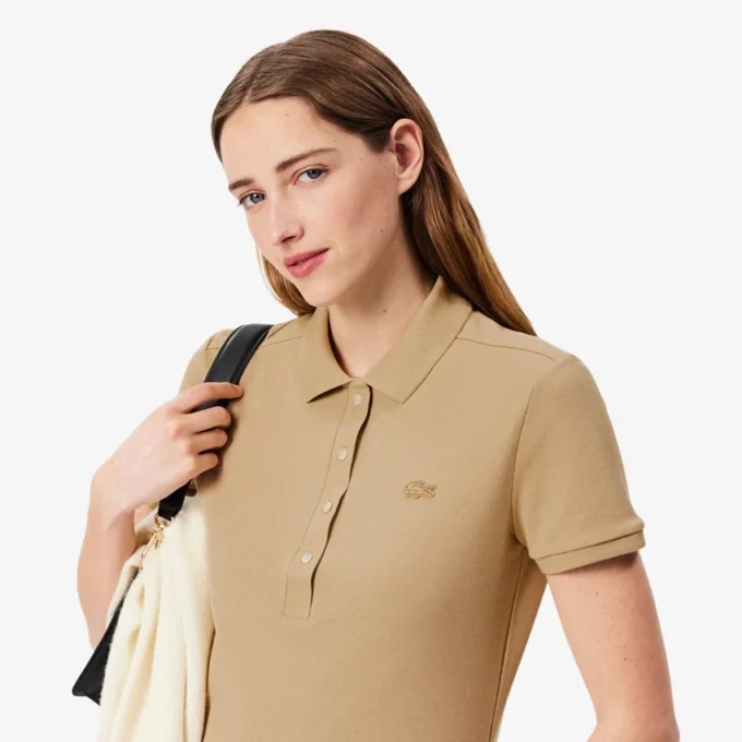 L.12.D Slim Fit Stretch Mini Piqua Pikétröja för dam