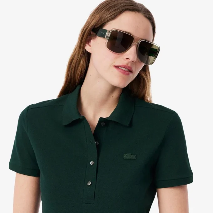 L.12.D Slim Fit Stretch Mini Piqua Pikétröja för dam