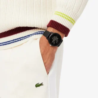 Lacoste.12.12 Automatisk läderklocka