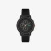 Lacoste.12.12 Chrono-klocka i svart och neje-guld, silikon Lacoste.12.12 Chrono-klocka i svart och neje-guld, silikon