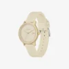 Lacoste.12.12 Go 3-visare champagnefärgad silikonklocka