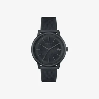 Lacoste.12.12 Move 3-visare klocka svart silikon