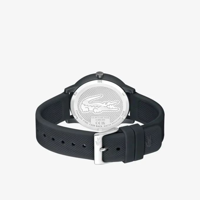 Lacoste.12.12 Move 3-visare klocka svart silikon Lacoste.12.12 Move 3-visare klocka svart silikon