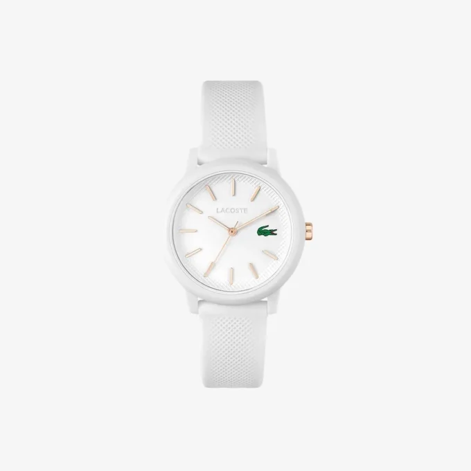 Lacoste.12.12 Vit klocka med silikonarmband
