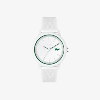 Lacoste.12.12 Vit klocka med silikonarmband