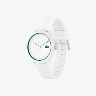 Lacoste.12.12 Vit klocka med silikonarmband