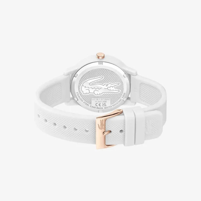Lacoste.12.12 Vit klocka med silikonarmband