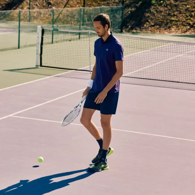 Lacoste Tennis X Daniil Medvedev-pikétröja för herr Lacoste Tennis X Daniil Medvedev-pikétröja för herr
