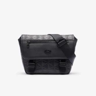 Liten messenger-väska med monogram