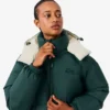 Lång oversized dunjacka för dam