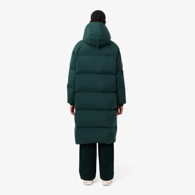 Lång oversized dunjacka för dam