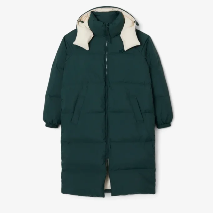Lång oversized dunjacka för dam