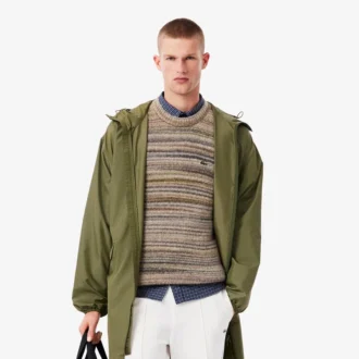 Lång vattenavvisande parkas för herr