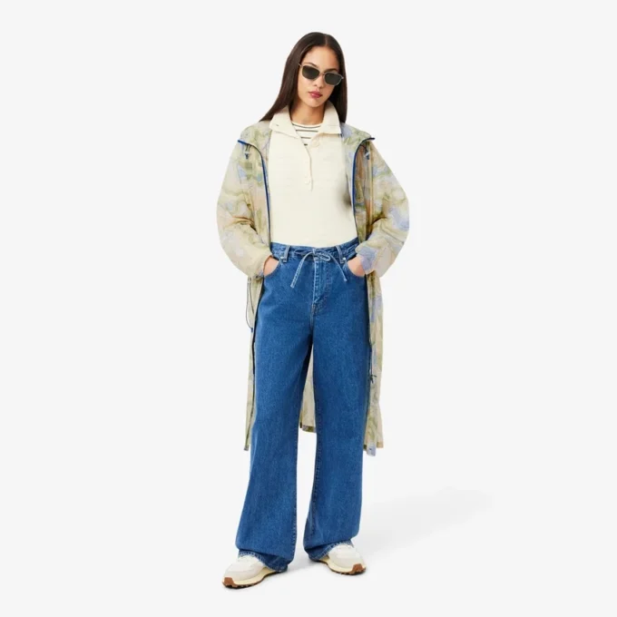 Lång, vattenavvisande parkas i oversized-modell för dam Lång, vattenavvisande parkas i oversized-modell för dam