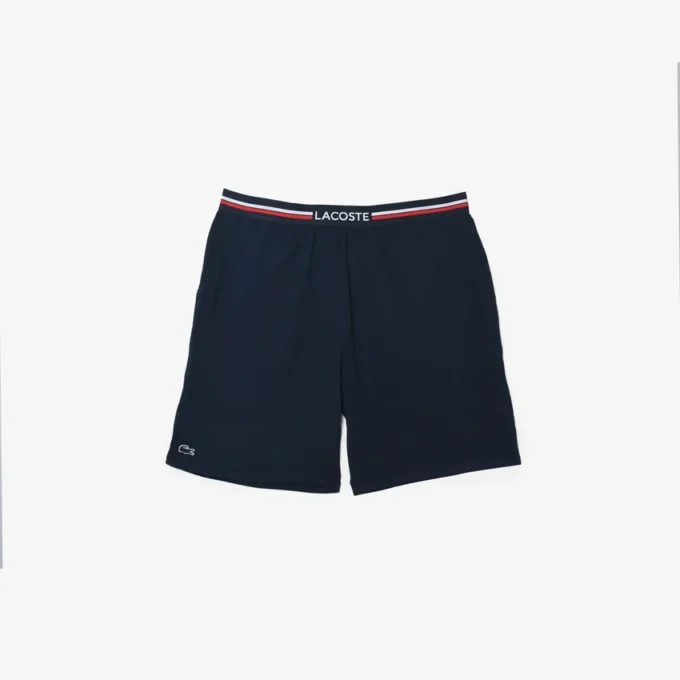 Långa boxerkalsonger för män med randig midja Långa boxerkalsonger för män med randig midja