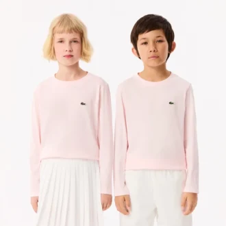Långärmad bomullst-shirt för barn