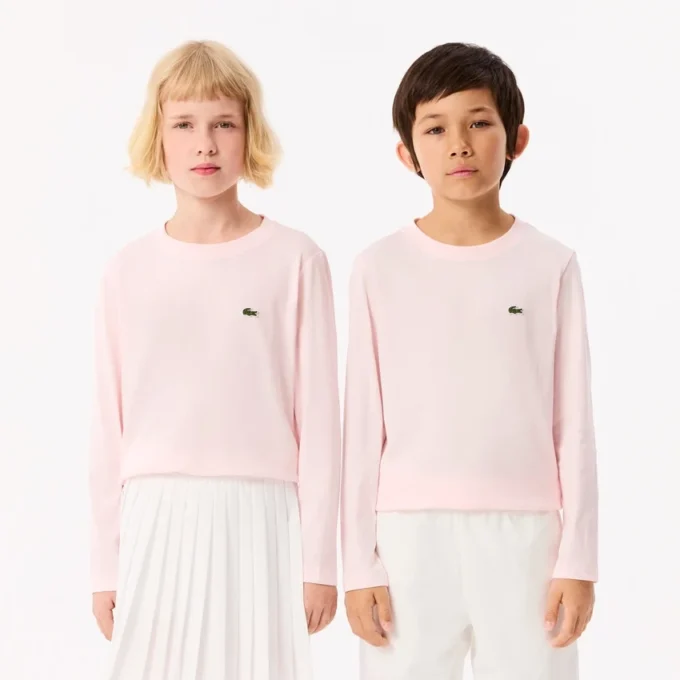 Långärmad bomullst-shirt för barn
