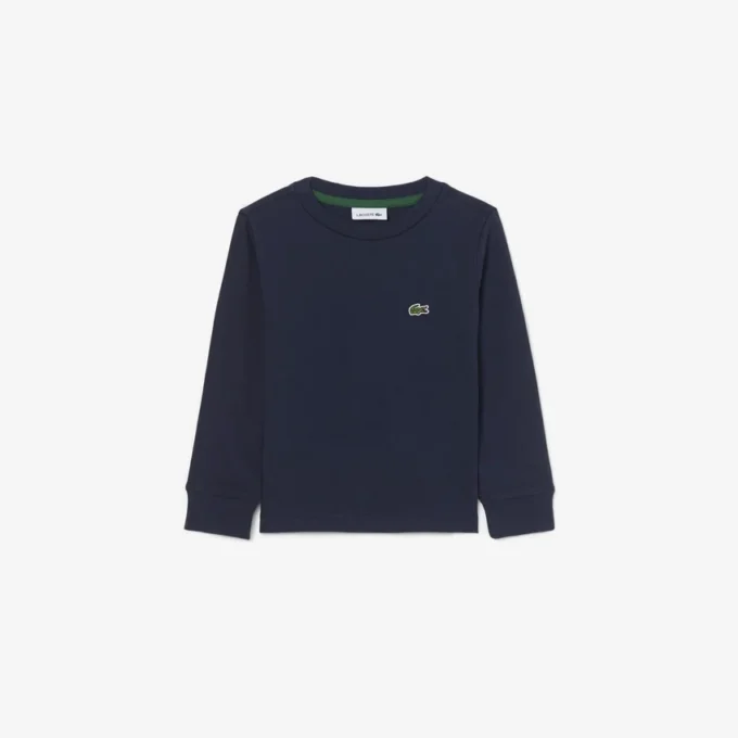 Långärmad bomullst-shirt för barn