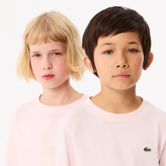 Långärmad bomullst-shirt för barn