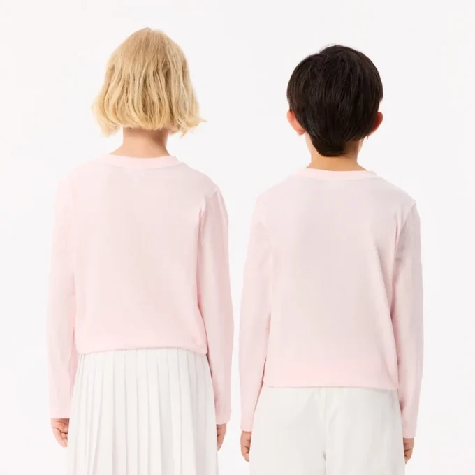 Långärmad bomullst-shirt för barn