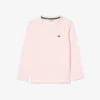 Långärmad bomullst-shirt för barn