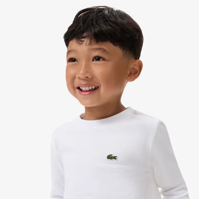 Långärmad bomullst-shirt för barn Långärmad bomullst-shirt för barn