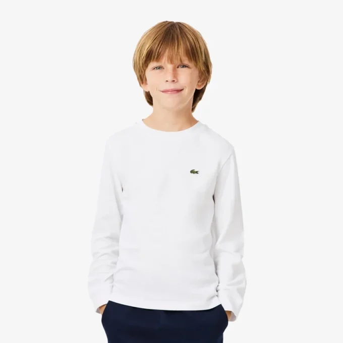 Långärmad bomullst-shirt för barn Långärmad bomullst-shirt för barn