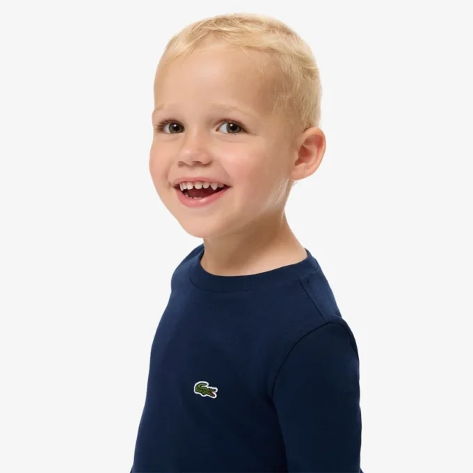 Långärmad bomullst-shirt för barn
