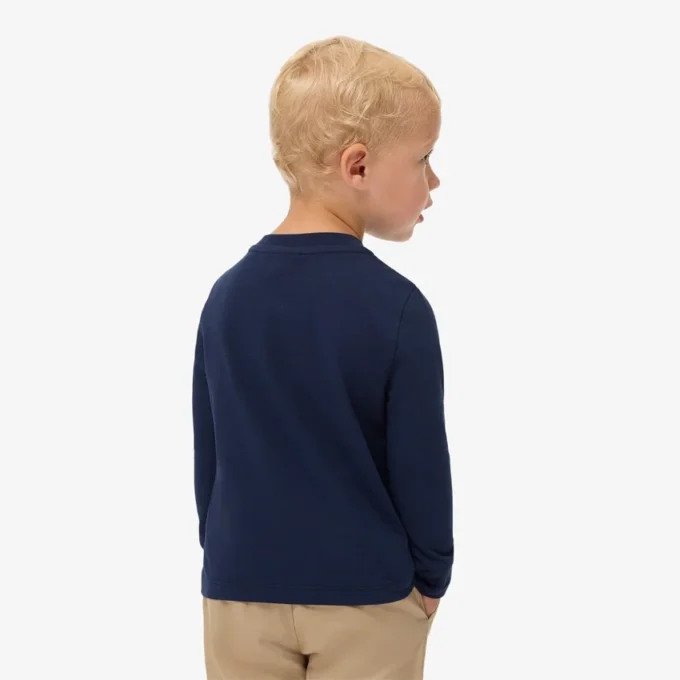 Långärmad bomullst-shirt för barn