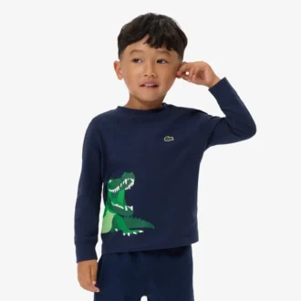 Långärmad bomullst-shirt för pojkar