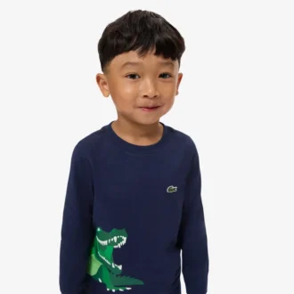 Långärmad bomullst-shirt för pojkar