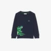 Långärmad bomullst-shirt för pojkar Långärmad bomullst-shirt för pojkar