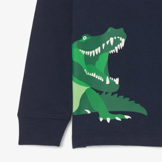 Långärmad bomullst-shirt för pojkar Långärmad bomullst-shirt för pojkar