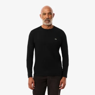 Långärmad Pima-bomullst-shirt för män