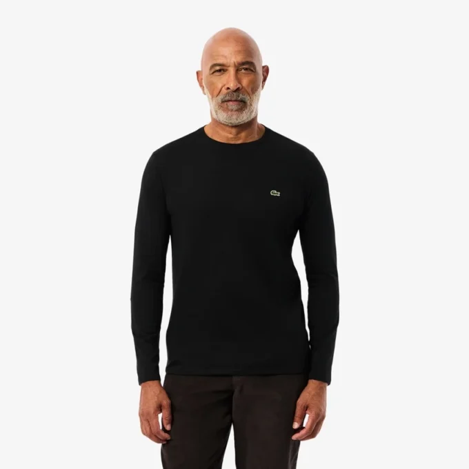 Långärmad Pima-bomullst-shirt för män Långärmad Pima-bomullst-shirt för män
