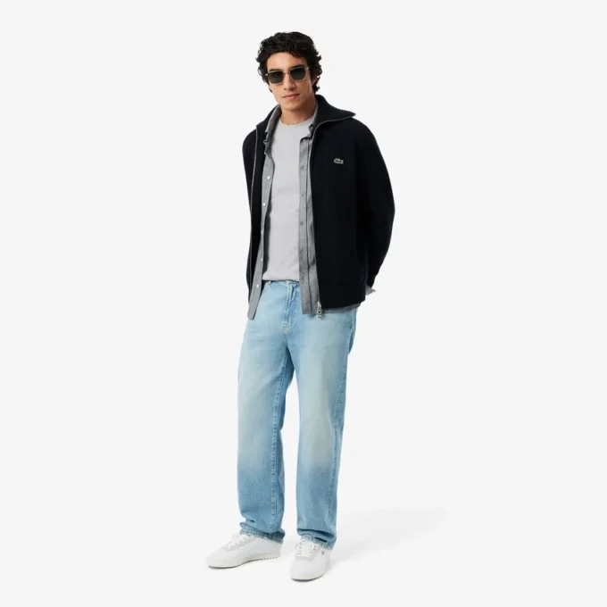 Långärmad Pima-bomullst-shirt för män Långärmad Pima-bomullst-shirt för män