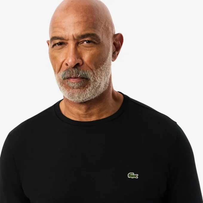 Långärmad Pima-bomullst-shirt för män Långärmad Pima-bomullst-shirt för män