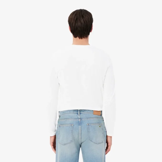 Långärmad Pima-bomullst-shirt för män Långärmad Pima-bomullst-shirt för män