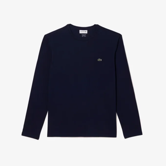 Långärmad Pima-bomullst-shirt för män Långärmad Pima-bomullst-shirt för män
