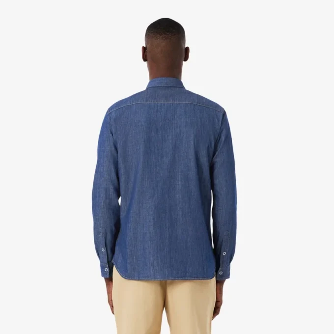 Lätt denimskjorta för män med normal passform Lätt denimskjorta för män med normal passform