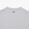 Lätt T-shirt i piqué med krokodilmotiv för herr
