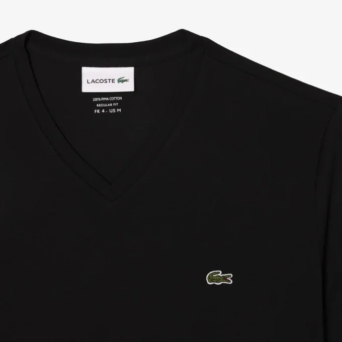 Lätt V-ringad Pima-bomullst-shirt för herr Lätt V-ringad Pima-bomullst-shirt för herr
