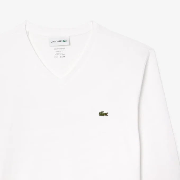 Lätt V-ringad Pima-bomullst-shirt för herr Lätt V-ringad Pima-bomullst-shirt för herr