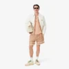 Lätta shorts med monogramtryck för herr
