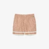 Lätta shorts med monogramtryck för herr
