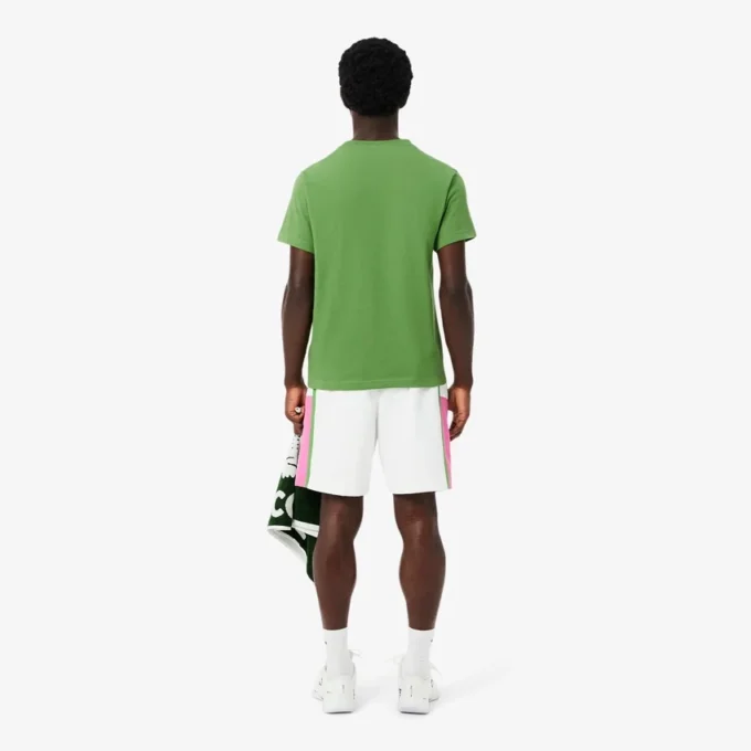 Lätta tennisbyxor med färgblock och ränder för herr
