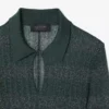 Maxiklänning med polokrage och pointillemönster Maxiklänning med polokrage och pointillemönster
