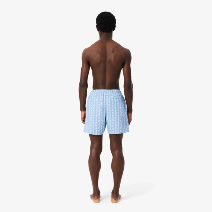 Mellanglånga boxerkalsonger med monogramtryck Mellanglånga boxerkalsonger med monogramtryck