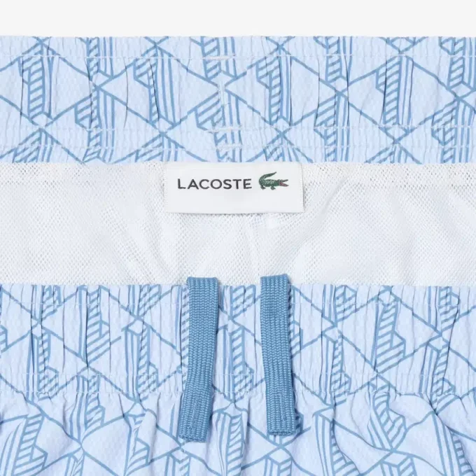 Mellanglånga boxerkalsonger med monogramtryck Mellanglånga boxerkalsonger med monogramtryck