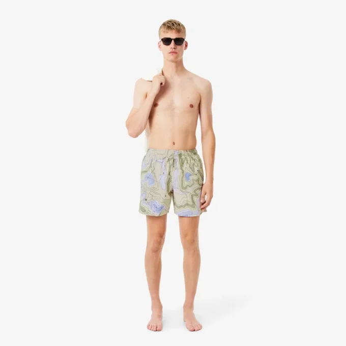 Midslånga boxerkalsonger med tryck för män Midslånga boxerkalsonger med tryck för män